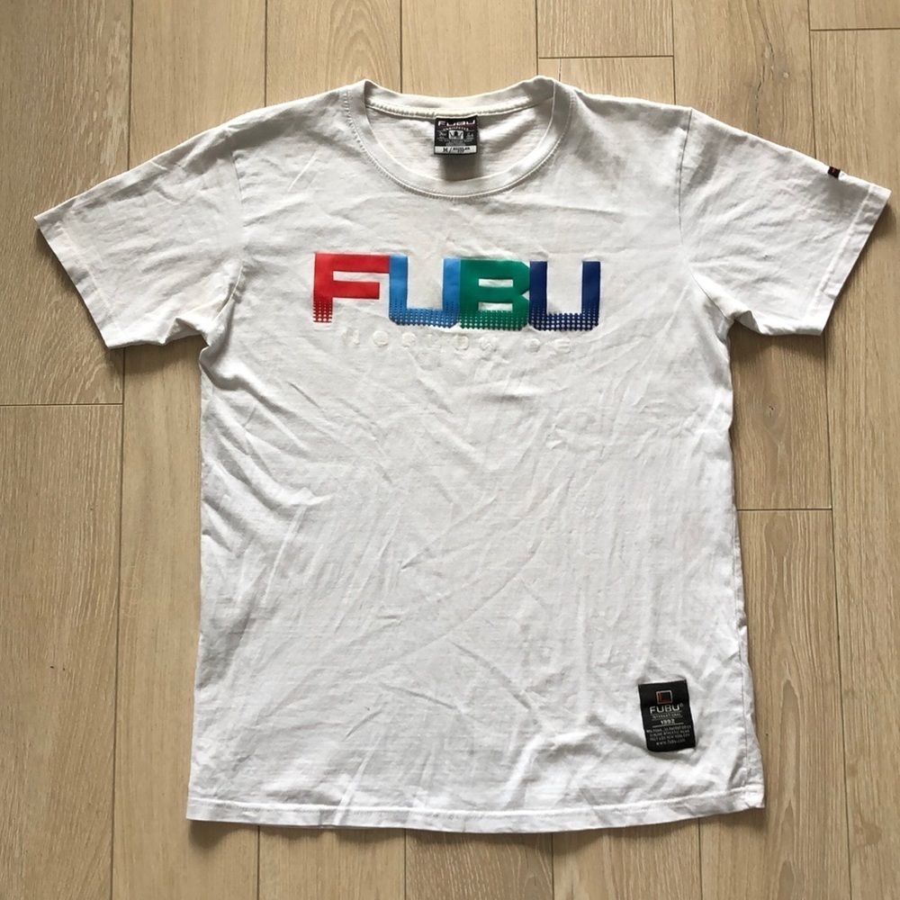 FUBU Worldwide T Shirt Embroidered